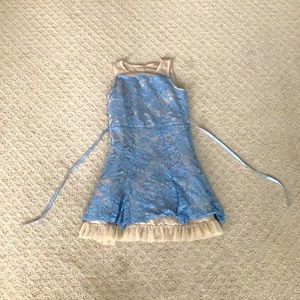 Light Blue Lace Formal Dress